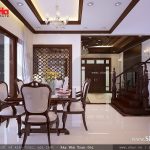 Phòng ăn nội thất gỗ cổ điển