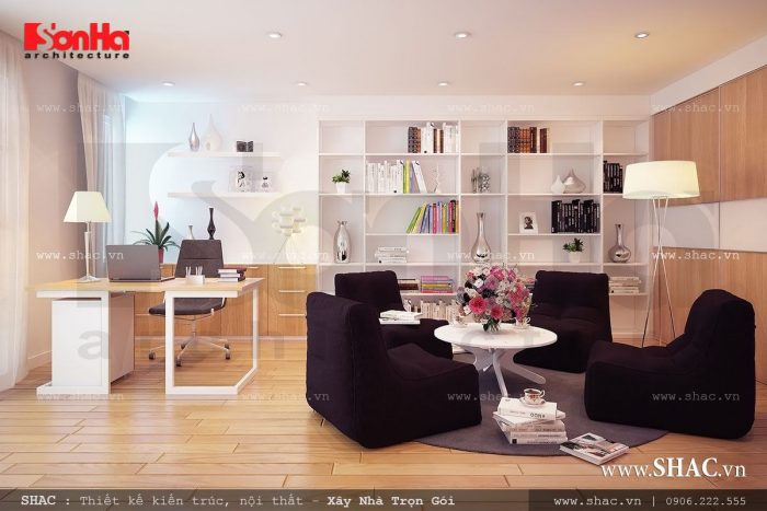 Thiết kế phòng đọc sách và làm việc