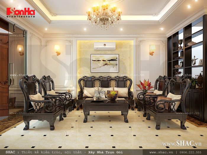 Thiết kế phòng khách sang trọng