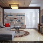 Thiết kế phòng khách tầng 3