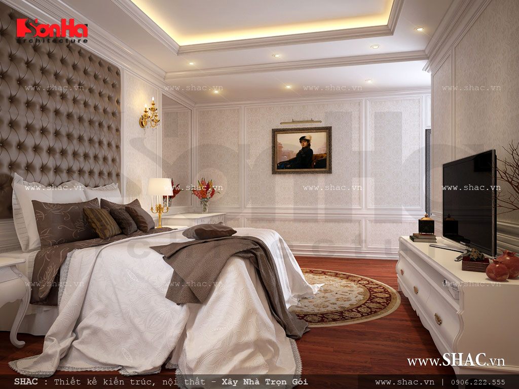Phòng ngủ sang trọng và tiện nghi Phòng ngủ kiểu pháp sang trọng