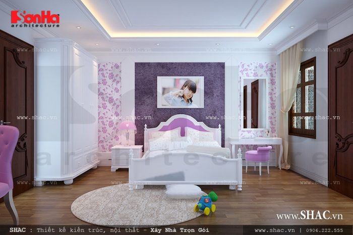 Thiết kế phòng ngủ con gái đẹp