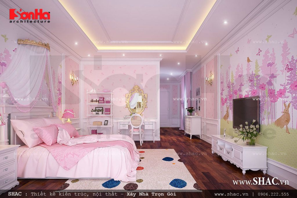 Phòng ngủ đẹp cho công chúa