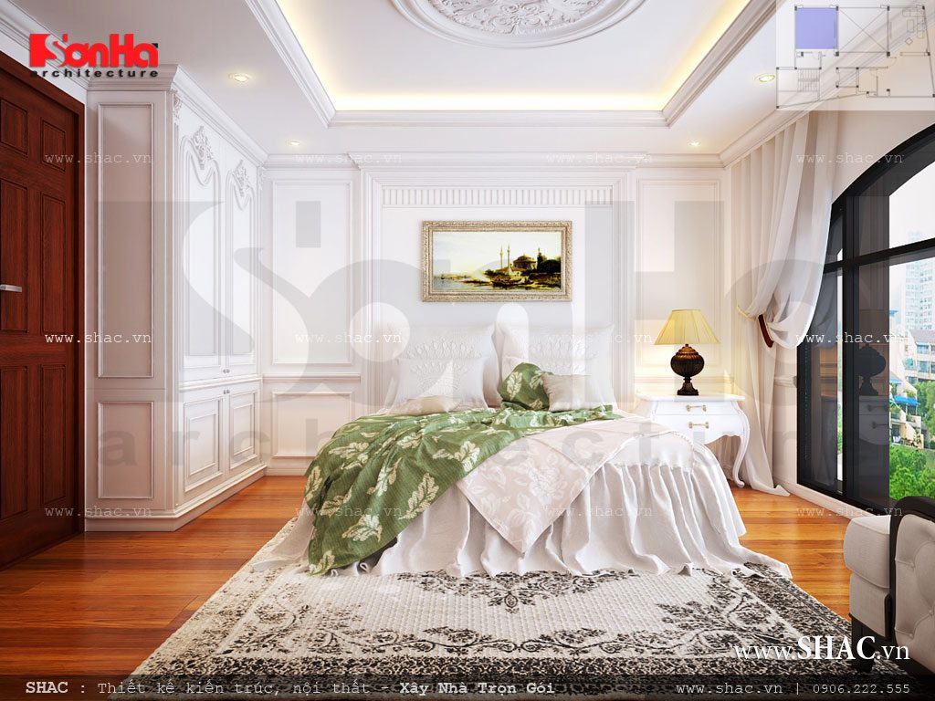 Phòng ngủ phong cách Pháp đẹp và sang trọng Thiết kế phòng ngủ Pháp sang trọng
