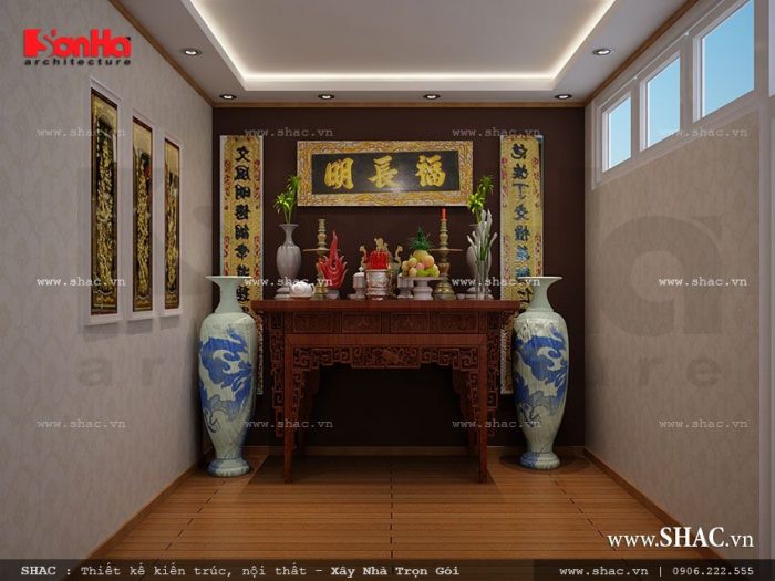 Thiết kế phòng thờ nhỏ