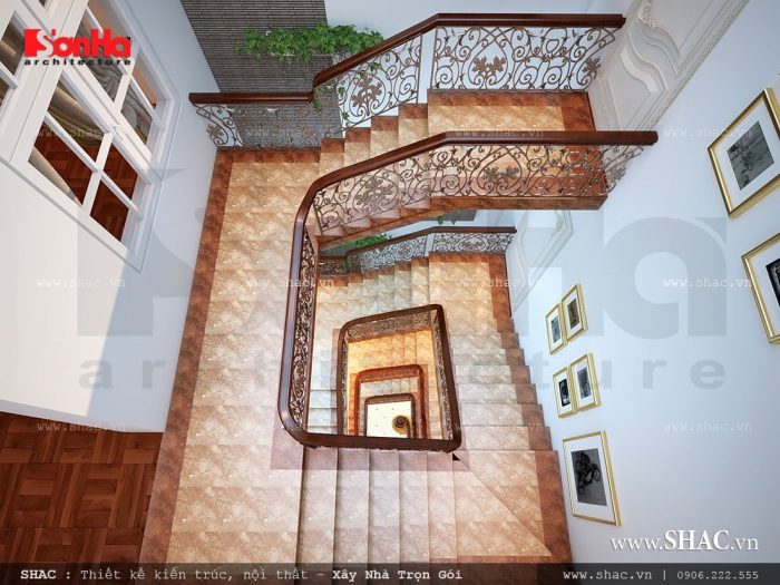 Thiết kế cầu thang xoắn ốc