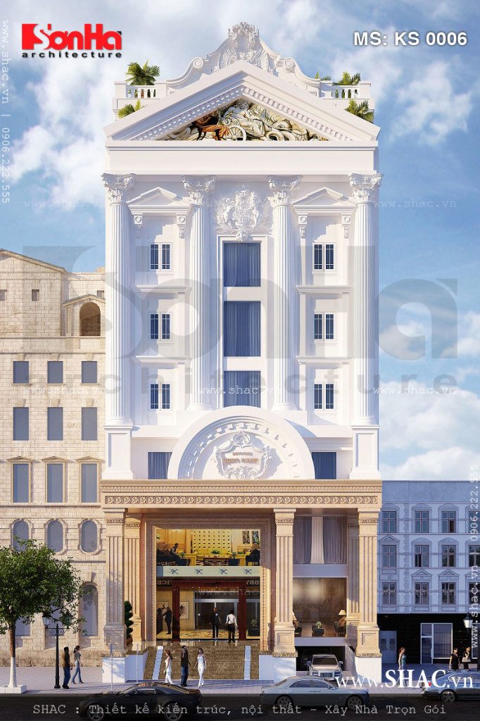 Thiết kế khách sạn kiểu Pháp