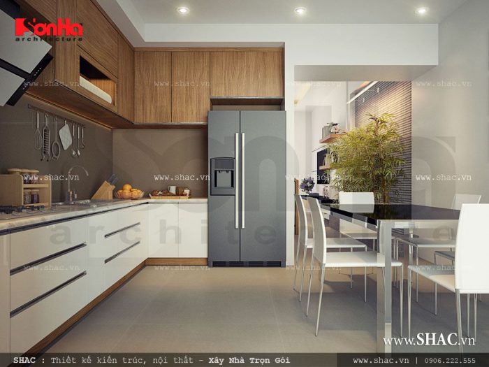 không gian bếp ăn đẹp