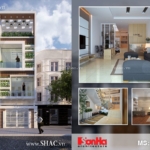 Thiết kế nhà ở kết hợp văn phòng công ty