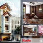 Thiết kế nhà ống kiến trúc Pháp 4 tầng