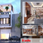 Thiết kế nhà phố 3 tầng hiện đại