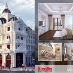 Thiết kế nhà phố bán biệt thự kiểu Pháp