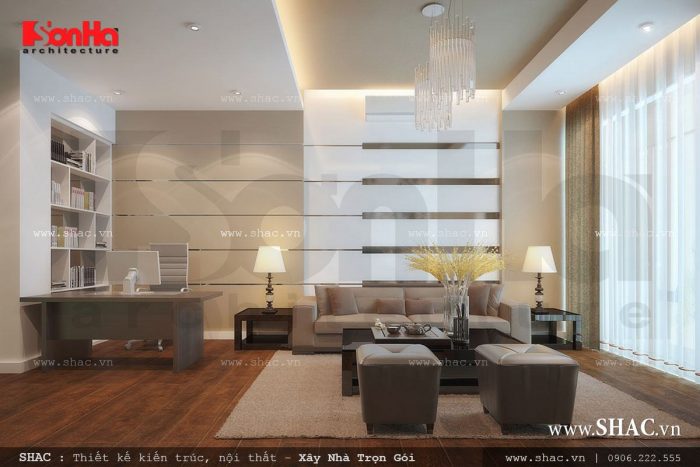 Phòng khách công ty kiểu hiện đại