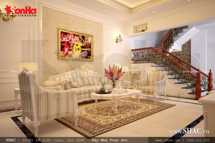 Phòng khách tân cổ điển