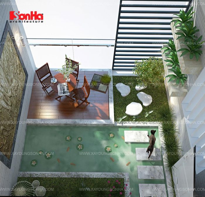 Mẫu tiểu cảnh cho sân thượng