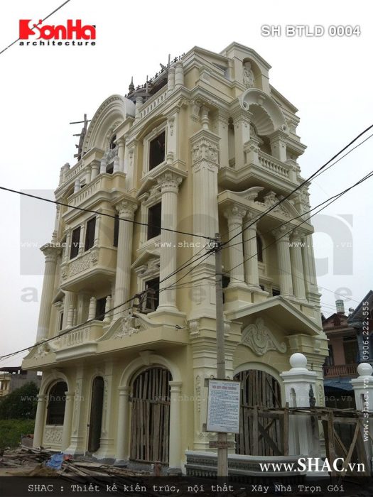 Biệt thự 4 tầng xây trọn gói