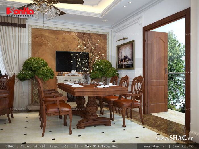 Bàn ăn bằng gỗ đẹp