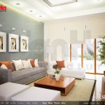 Không gian tầng 1 có phòng khách