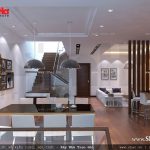 Mặt bằng tầng 2 nhà ống Pháp