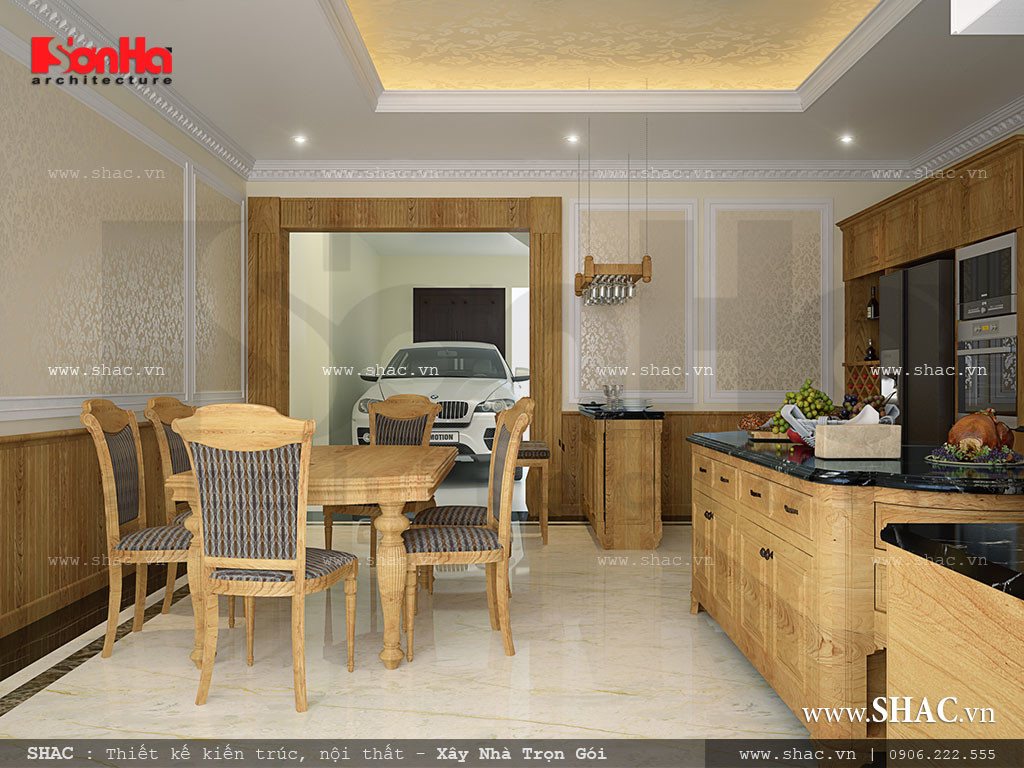 nội thất phòng bếp ăn nhà phố