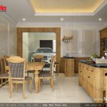 Bộ bàn ăn gỗ đơn giản