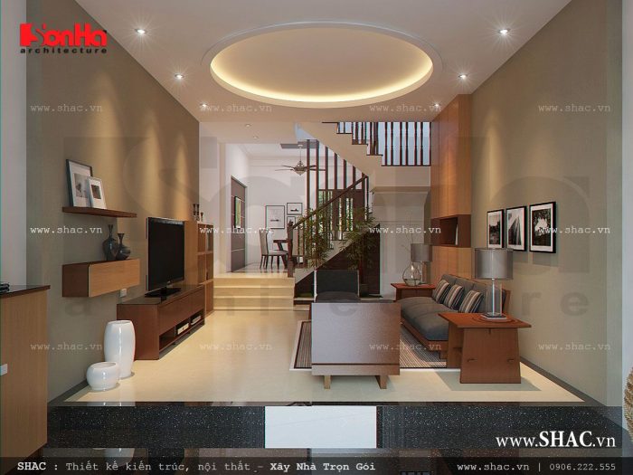 Phòng khách nhà phố