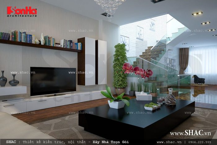 Phòng khách tươi sáng