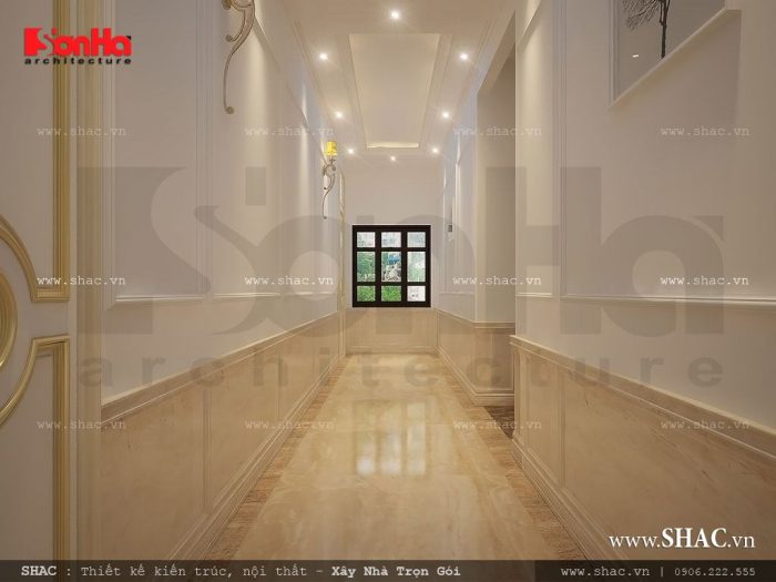 Thiết kế hành lang các tầng đẹp