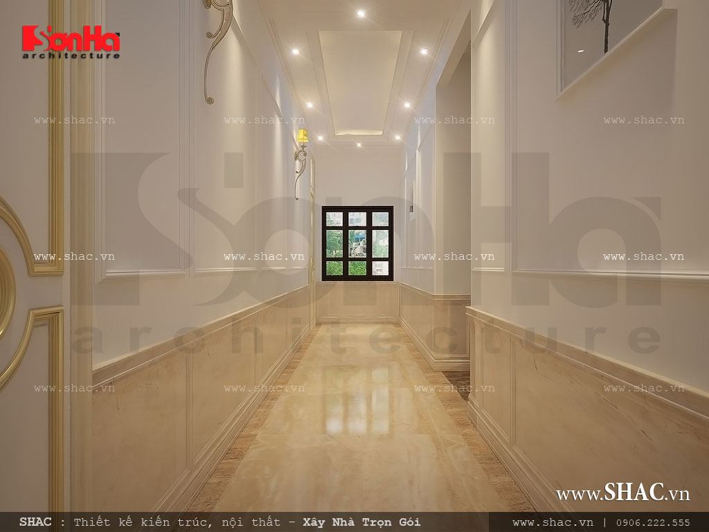 Thiết kế hành lang các tầng đẹp