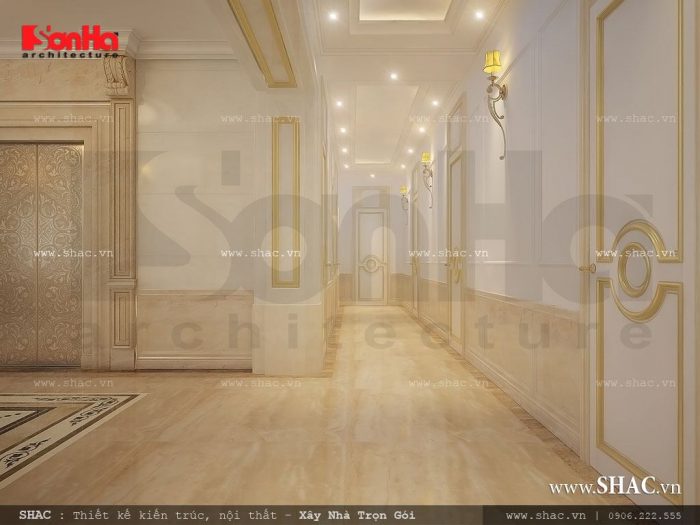 Khu hành lang các tầng của khách sạn