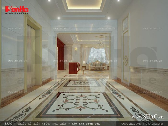 Thiết kế khách sạn 4 sao 8 tầng kiến trúc Pháp – KS 0010 1