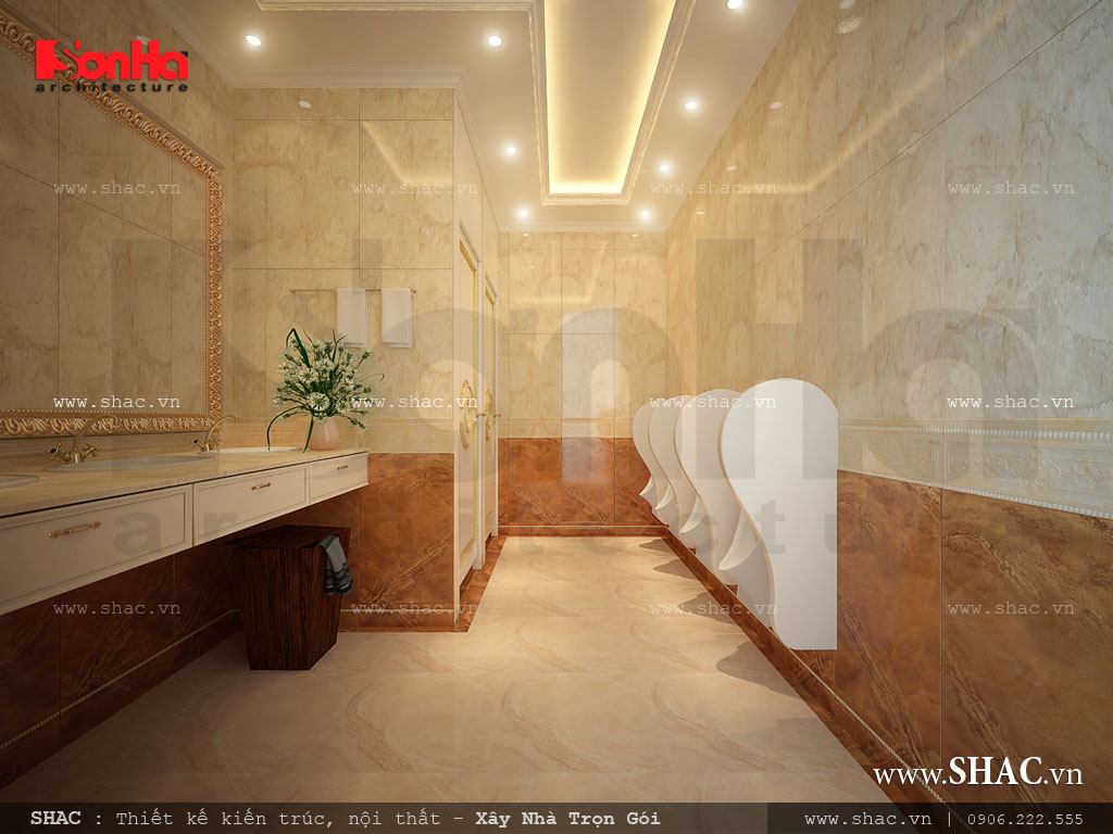 Thiết kế khu vệ sinh chung