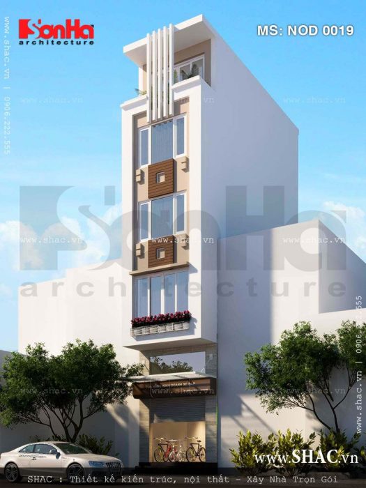 Nhà phố hiện đại 5 tầng