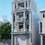 Nhà ống 4 tầng kiến trúc Pháp