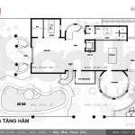 Mặt bằng tầng hầm biệt thự