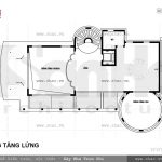 Mặt bằng tầng lửng biệt thự