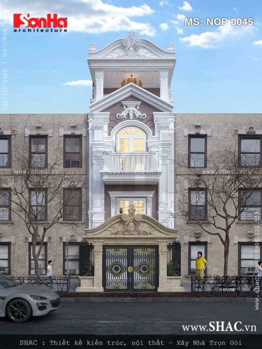 Nhà ống Pháp 4 tầng