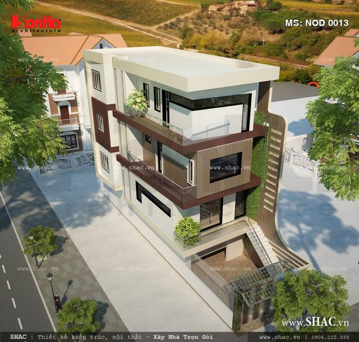 Nhà ống hiện đại 4 tầng