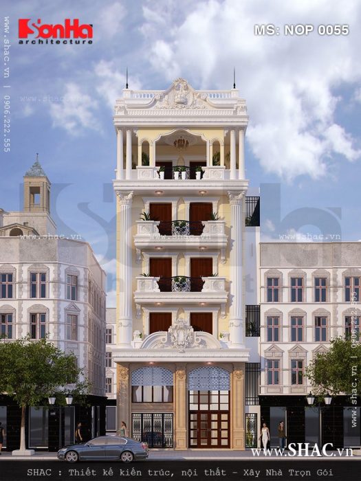 Nhà ống Pháp 5 tầng