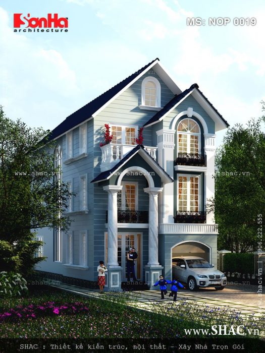 Nhà phố 3 tầng giả biệt thự