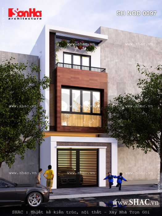 Nhà phố hiện đại 3 tầng