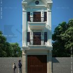 Kiến trúc nhà phố 3 tầng kiểu Pháp