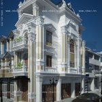 Nhà phố 4 tầng kiểu Pháp