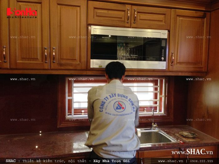 Thi công tủ bếp