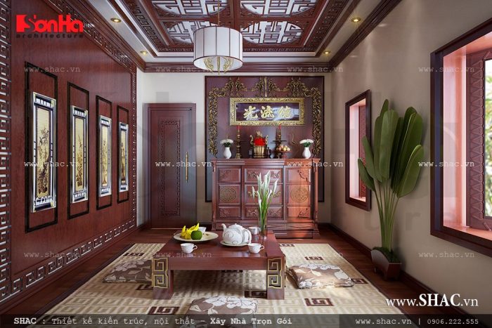 Phòng thờ sang trọng