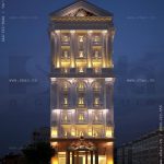 Phối cảnh khách sạn về đêm