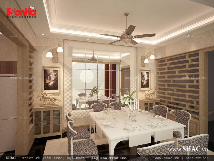 Phòng ăn phong cách Pháp