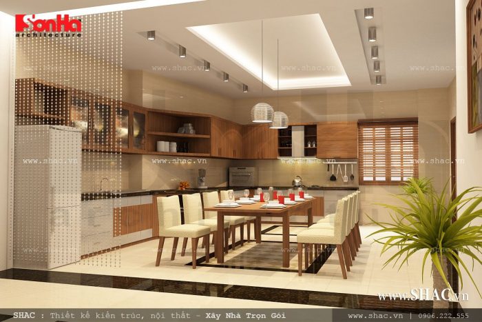 Phòng ăn gia đình đẹp