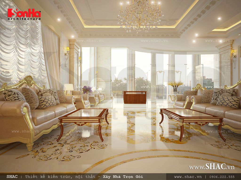 Phòng khách chờ sang trọng của khách sạn