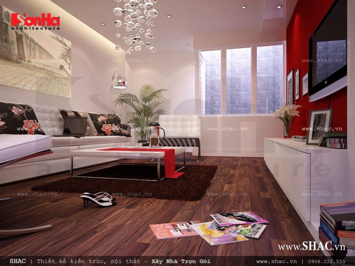 Phòng khách trẻ trung